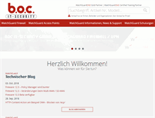 Tablet Screenshot of boc.de
